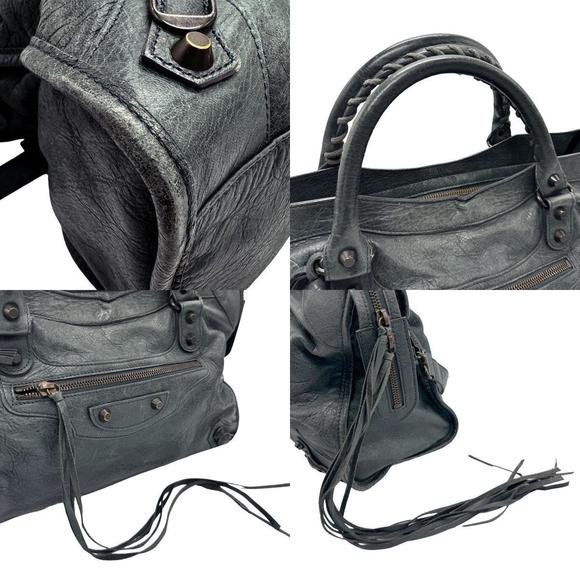 Balenciaga Leather The City Bag Gray - Picture 4 of 5